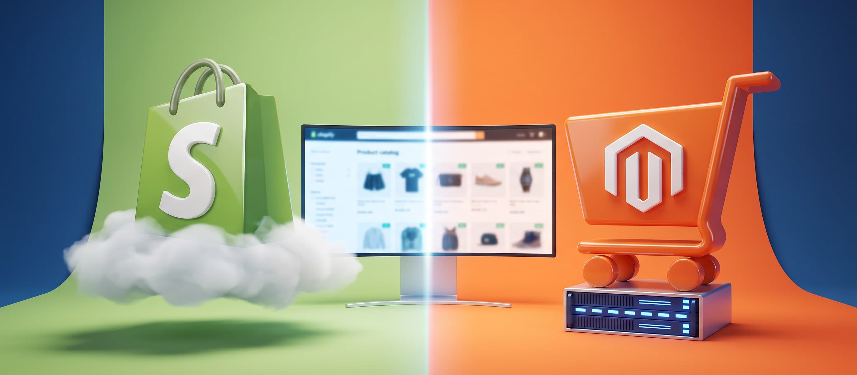 Shopify מול Magento