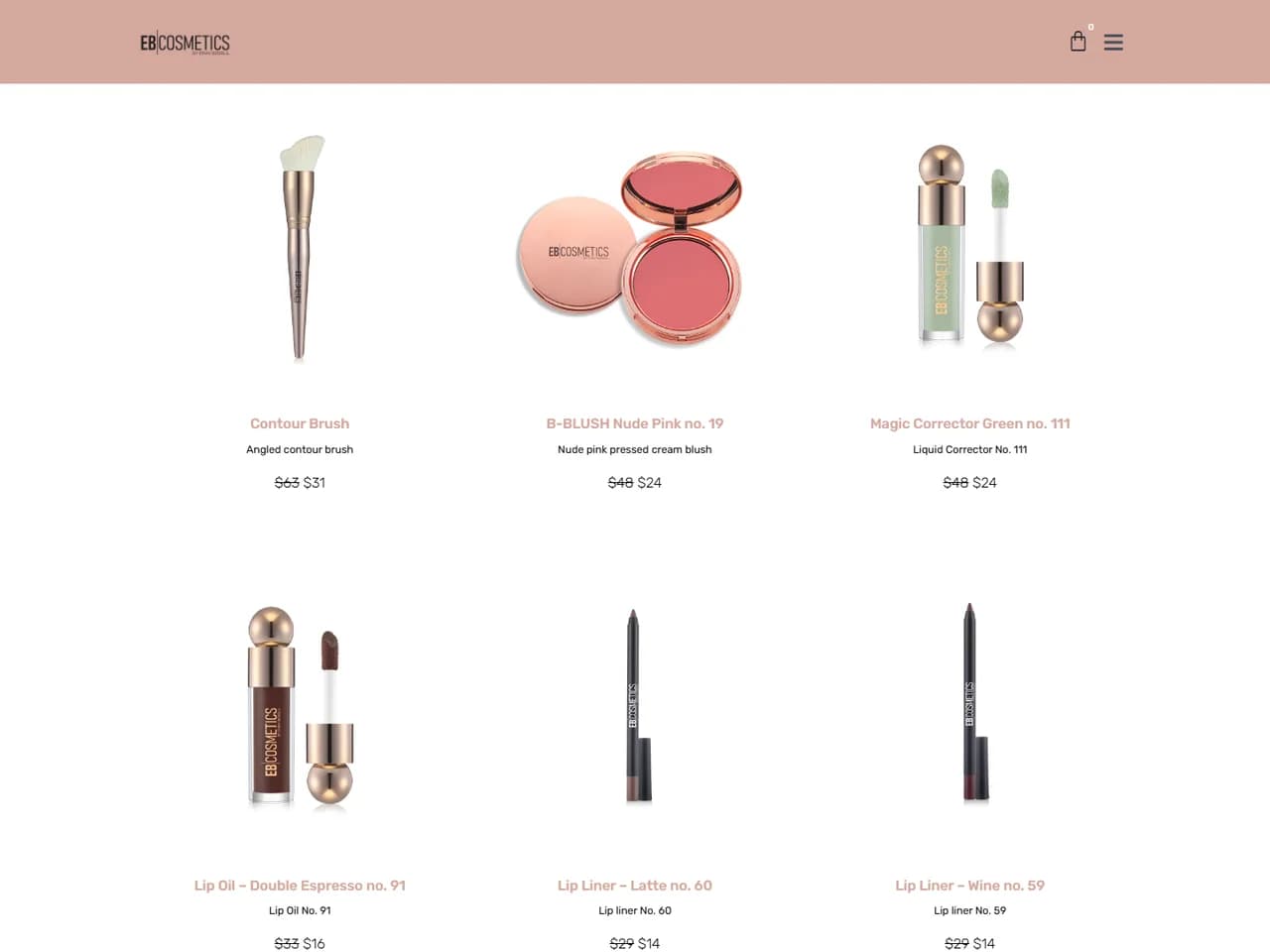 EB Cosmetics USA: החנות המלאה